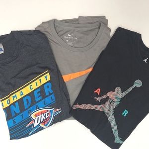Jordan, Nike Swoosh, OKC Thunder tees bundle